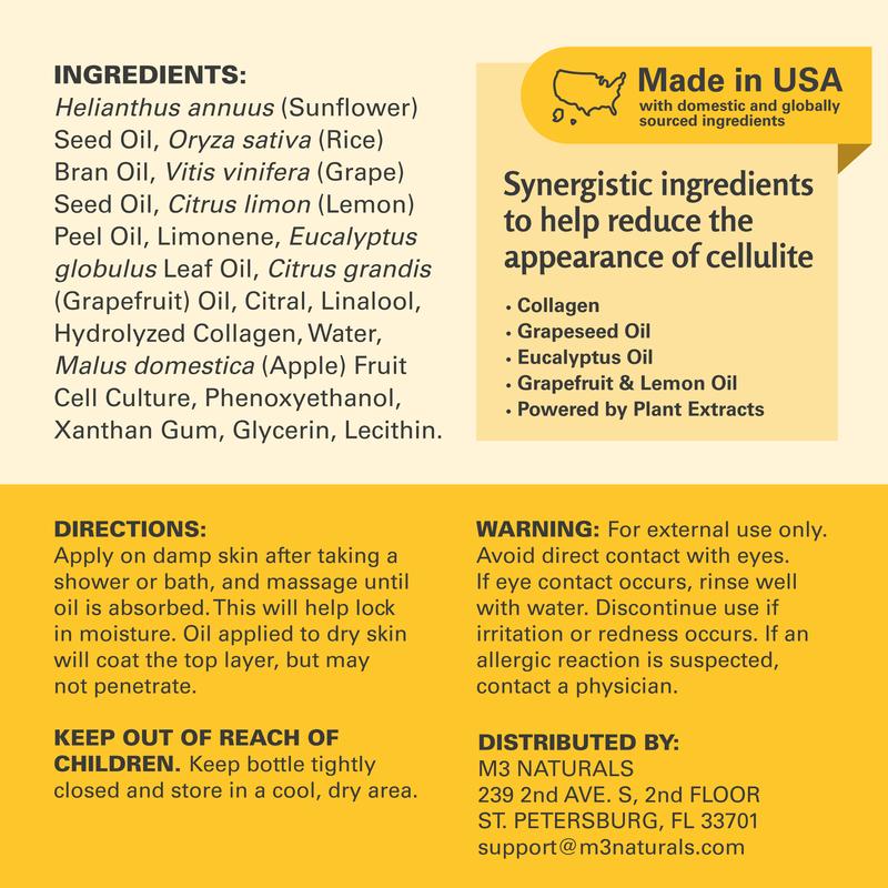 M3 Natural Anti-Cellulite message oil